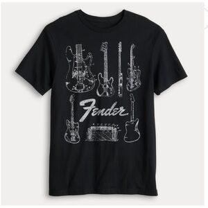 Men’s Fender Chart Graphic T-Shirt- SM/Black
